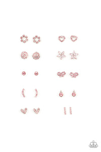 PRE-ORDER - Paparazzi Starlet Shimmer Earrings, 10 - Pink Rhinestones! - $5 Jewelry with Ashley Swint