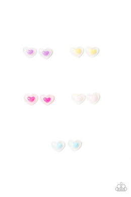 Paparazzi Starlet Shimmer Heart Post Earrings - 10 - Valentine's 2021 - $5 Jewelry with Ashley Swint