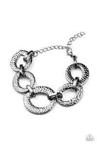PRE-ORDER - Paparazzi STEEL The Show - Black - Bracelet - $5 Jewelry with Ashley Swint