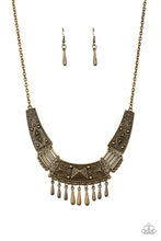 Load image into Gallery viewer, Paparazzi STEER It Up - Brass - Necklace &amp; Earrings - $5 Jewelry with Ashley Swint