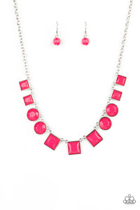 PRE-ORDER - Paparazzi Tic Tac TREND - Pink - Necklace & Earrings - $5 Jewelry with Ashley Swint
