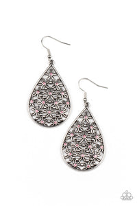 Paparazzi Tick, Tick, BLOOM! - Pink - Earrings - $5 Jewelry with Ashley Swint