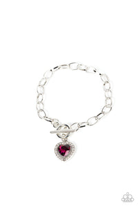 Paparazzi Till DAZZLE Do Us Part - Pink - Bracelet - $5 Jewelry with Ashley Swint