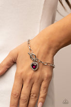 Load image into Gallery viewer, Paparazzi Till DAZZLE Do Us Part - Pink - Bracelet - $5 Jewelry with Ashley Swint