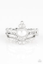 Load image into Gallery viewer, Paparazzi Timeless Tiaras - White - Rhinestone Ring - $5 Jewelry with Ashley Swint
