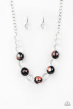 Load image into Gallery viewer, Paparazzi Torrid Tide - Orange - Black - Glassy Beads - Necklace &amp; Earrings - $5 Jewelry with Ashley Swint