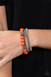 PRE-ORDER - Paparazzi Tour de Tourist - Orange - Bracelet - $5 Jewelry with Ashley Swint