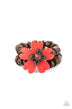 Load image into Gallery viewer, PRE-ORDER - Paparazzi Tropical Flavor - Red - Wooden Stretchy Bracelet - $5 Jewelry with Ashley Swint