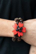 Load image into Gallery viewer, PRE-ORDER - Paparazzi Tropical Flavor - Red - Wooden Stretchy Bracelet - $5 Jewelry with Ashley Swint