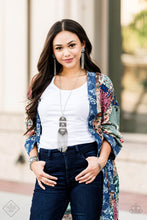 Load image into Gallery viewer, Paparazzi Tycoon Texture - White Rhinestones - Filigree Silver - Stretchy Band Bracelet - Fashion Fix Exclusive October 2019 - $5 Jewelry with Ashley Swint