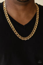 Load image into Gallery viewer, Paparazzi Undefeated - Gold - Double Links - Bold Chain Necklace - $5 Jewelry With Ashley Swint