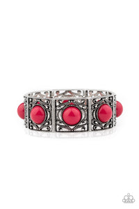 Paparazzi Victorian Dream - Pink - Stretchy Bands Bracelet - $5 Jewelry with Ashley Swint