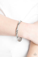 Load image into Gallery viewer, Paparazzi Watch Out For Ice - White Rhinestones - Stretchy Band Bracelet - $5 Jewelry With Ashley Swint
