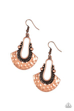 Load image into Gallery viewer, Paparazzi When In Cusco - Copper - Earrings - $5 Jewelry With Ashley Swint