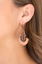 Load image into Gallery viewer, Paparazzi When In Cusco - Copper - Earrings - $5 Jewelry With Ashley Swint
