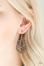 Load image into Gallery viewer, Paparazzi World Shattering - Black - Edgy Geometric Pendant - Necklace &amp; Earrings - $5 Jewelry with Ashley Swint