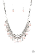 Load image into Gallery viewer, Paparazzi You May Kiss the Bride - Multi - Pink and Silver Pearls - White Rhinestones - Necklace &amp; Earrings - $5 Jewelry with Ashley Swint