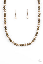 Load image into Gallery viewer, PRE-ORDER - Paparazzi ZEN You Least Expect It - Brass - Necklace &amp; Earrings - $5 Jewelry with Ashley Swint