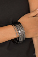 Load image into Gallery viewer, Paparazzi Boss of Boho - Black Gunmetal - Set of 4 Bracelets - $5 Jewelry With Ashley Swint