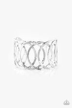 Load image into Gallery viewer, Paparazzi Circa de Contender - Silver - Diamond Cut - Cuff Bracelet - $5 Jewelry With Ashley Swint