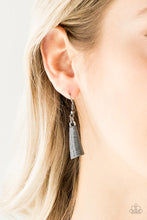 Load image into Gallery viewer, Paparazzi Feast or Famine - Black - Gunmetal Plates - Necklace &amp; Earrings - $5 Jewelry With Ashley Swint