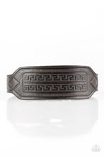 Load image into Gallery viewer, Paparazzi Hidden Ruins - Black - Leather - Tribal Inspired - Snap Bracelet - $5 Jewelry With Ashley Swint
