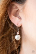 Load image into Gallery viewer, Paparazzi Its About SHOWTIME! - White - Silver Chains - Necklace &amp; Earrings - $5 Jewelry With Ashley Swint