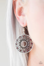 Load image into Gallery viewer, Paparazzi Malibu Musical - Red Rhinestones - Earrings - $5 Jewelry With Ashley Swint