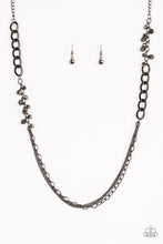 Load image into Gallery viewer, Paparazzi Mega Megacity - Black Gunmetal - Necklace and matching Earrings - $5 Jewelry With Ashley Swint