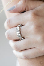 Load image into Gallery viewer, Paparazzi Money Hungry - White Rhinestone - Ring - $5 Jewelry With Ashley Swint