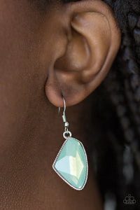 Paparazzi Mystic Mist - Green - Earrings - $5 Jewelry With Ashley Swint