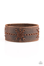 Load image into Gallery viewer, Paparazzi Nautical Nature - Brown - Distressed Leather Band - Snap Bracelet - $5 Jewelry With Ashley Swint