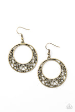 Load image into Gallery viewer, Paparazzi Newport Nautical - Brass - Vine Filigree - Earrings - $5 Jewelry With Ashley Swint