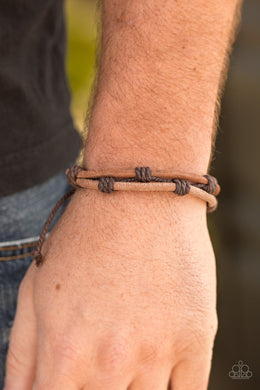 Paparazzi Off The Beaten Path - Brown - Urban Bracelet - $5 Jewelry With Ashley Swint