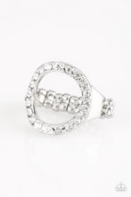 Load image into Gallery viewer, Paparazzi One-GLAM Band - White Rhinestones - Silver Ring - $5 Jewelry With Ashley Swint