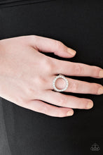 Load image into Gallery viewer, Paparazzi One-GLAM Band - White Rhinestones - Silver Ring - $5 Jewelry With Ashley Swint