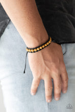 Load image into Gallery viewer, Paparazzi Rural Rover - Yellow - Earthy Brown Beads - Sliding Knot Bracelet - $5 Jewelry With Ashley Swint