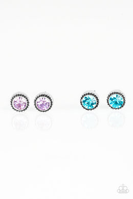 Paparazzi Starlet Shimmer Earrings - 10 - Post - Pink, Blue & White - $5 Jewelry With Ashley Swint