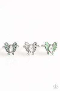 Paparazzi Starlet Shimmer Rings - Butterfly - Green, Blue, White, Purple - $5 Jewelry With Ashley Swint