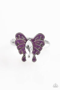 Paparazzi Starlet Shimmer Rings - Butterfly - Green, Blue, White, Purple - $5 Jewelry With Ashley Swint