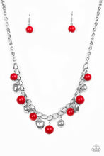 Load image into Gallery viewer, Paparazzi Summer Fling - Red Beads - Silver Necklace &amp; Earrings - $5 Jewelry With Ashley Swint