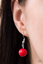 Load image into Gallery viewer, Paparazzi Summer Fling - Red Beads - Silver Necklace &amp; Earrings - $5 Jewelry With Ashley Swint