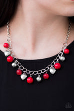 Load image into Gallery viewer, Paparazzi Summer Fling - Red Beads - Silver Necklace &amp; Earrings - $5 Jewelry With Ashley Swint