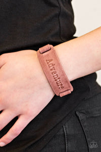 Paparazzi Take The Scenic Route - Brown Leather - "Adventure" Bracelet - $5 Jewelry With Ashley Swint