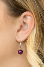 Load image into Gallery viewer, Paparazzi The Big-Leaguer - Purple - Silver, Crystal and Hematite Beads - Necklace &amp; Earrings - $5 Jewelry With Ashley Swint