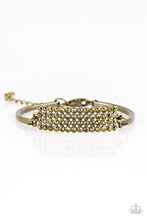 Load image into Gallery viewer, Paparazzi Top-Class Class - Brass Rhinestone Bracelet - $5 Jewelry With Ashley Swint