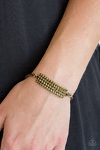 Load image into Gallery viewer, Paparazzi Top-Class Class - Brass Rhinestone Bracelet - $5 Jewelry With Ashley Swint