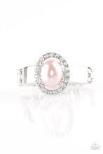 Load image into Gallery viewer, Paparazzi Upper Uptown - Pink Bead - White Rhinestone - Ring - $5 Jewelry With Ashley Swint