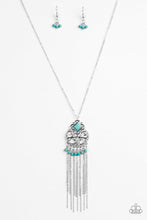 Load image into Gallery viewer, Paparazzi Whimsically Western - Blue - Necklace and matching Earrings - $5 Jewelry With Ashley Swint
