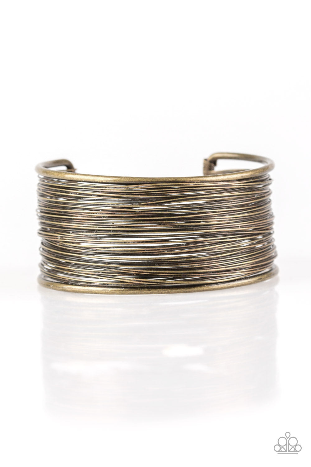 Paparazzi Wire Warrior - Brass - Cuff Bracelet - $5 Jewelry With Ashley Swint